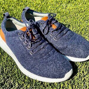 Johnston & Murphy Amherst Wool Sneakers, Leather/Navy Wool, Men's Size 11.5